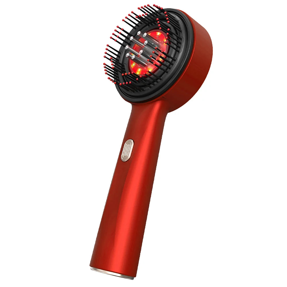 Scalp Massage Comb with Red Light, Electric Hair Scalp Massager with 3 Modes, Rechargeable 6ml Serum Applicator Tool