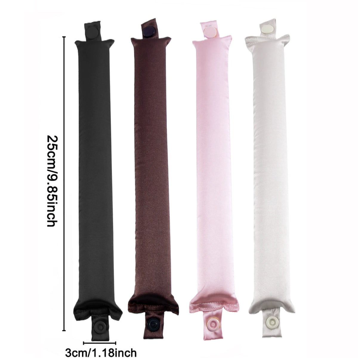 Heatless Curling Set - No Heat Overnight Curling Rod & Bonnet | Spring/Summer Frizz-Free Waves, Sleep-Friendly DIY Styling 4pcs