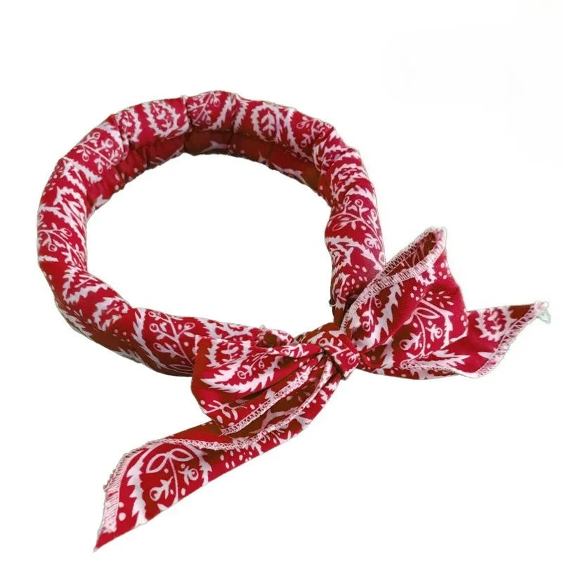 Neck Cooler Wraps Neck Wrap Headband Cooling Bandana Scarf Cold Towel Printed Soaked Tie Around Neck Summer Supplies