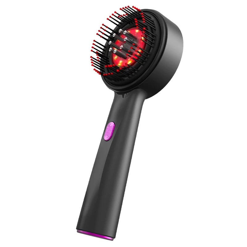 Scalp Massage Comb with Red Light, Electric Hair Scalp Massager with 3 Modes, Rechargeable 6ml Serum Applicator Tool