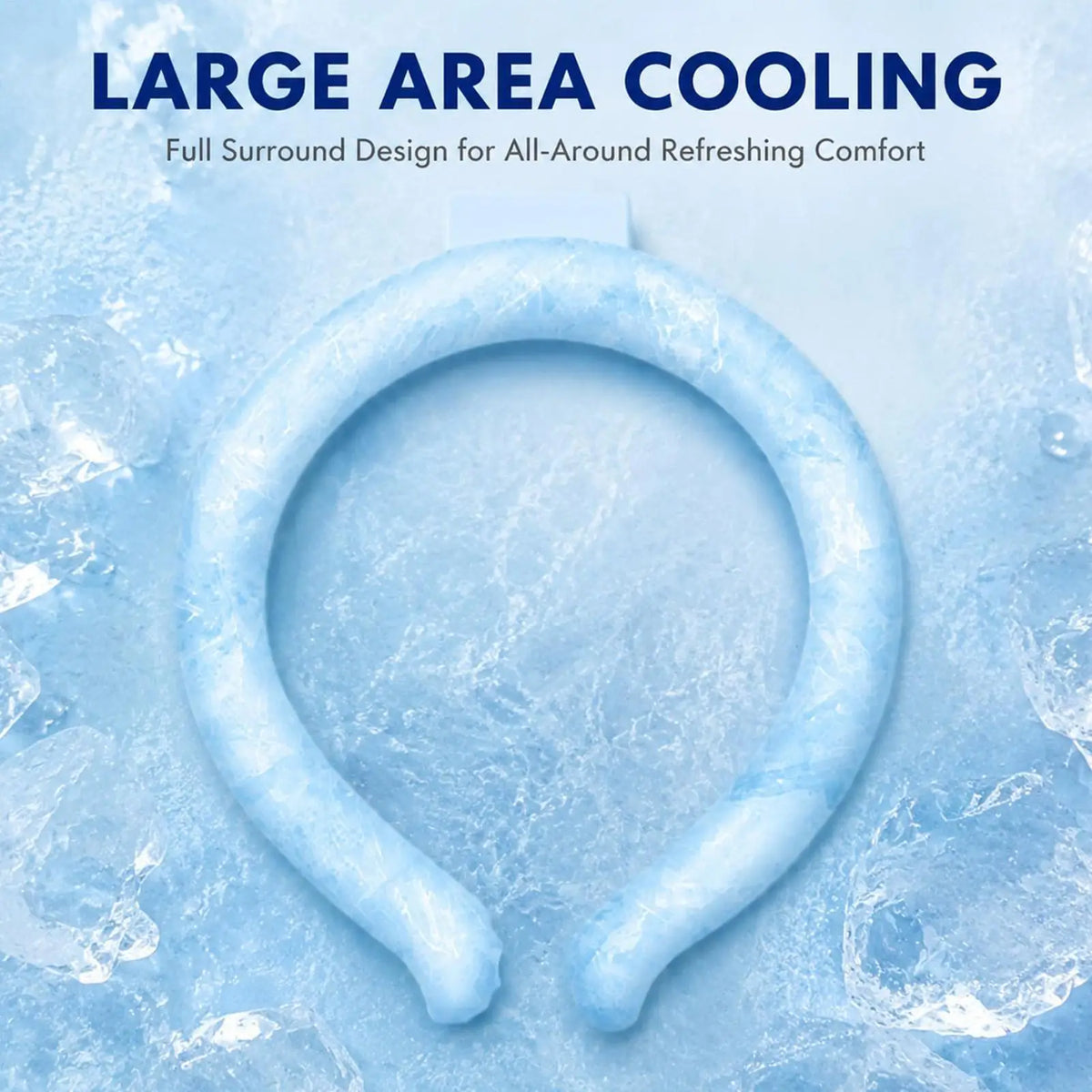 Cooling Neck Wraps Reusable Ice Neck Cooler Wearable Neck Cooling Tube Neck Cooler Personal Ice Pack Wrap Neck Cooling Ring