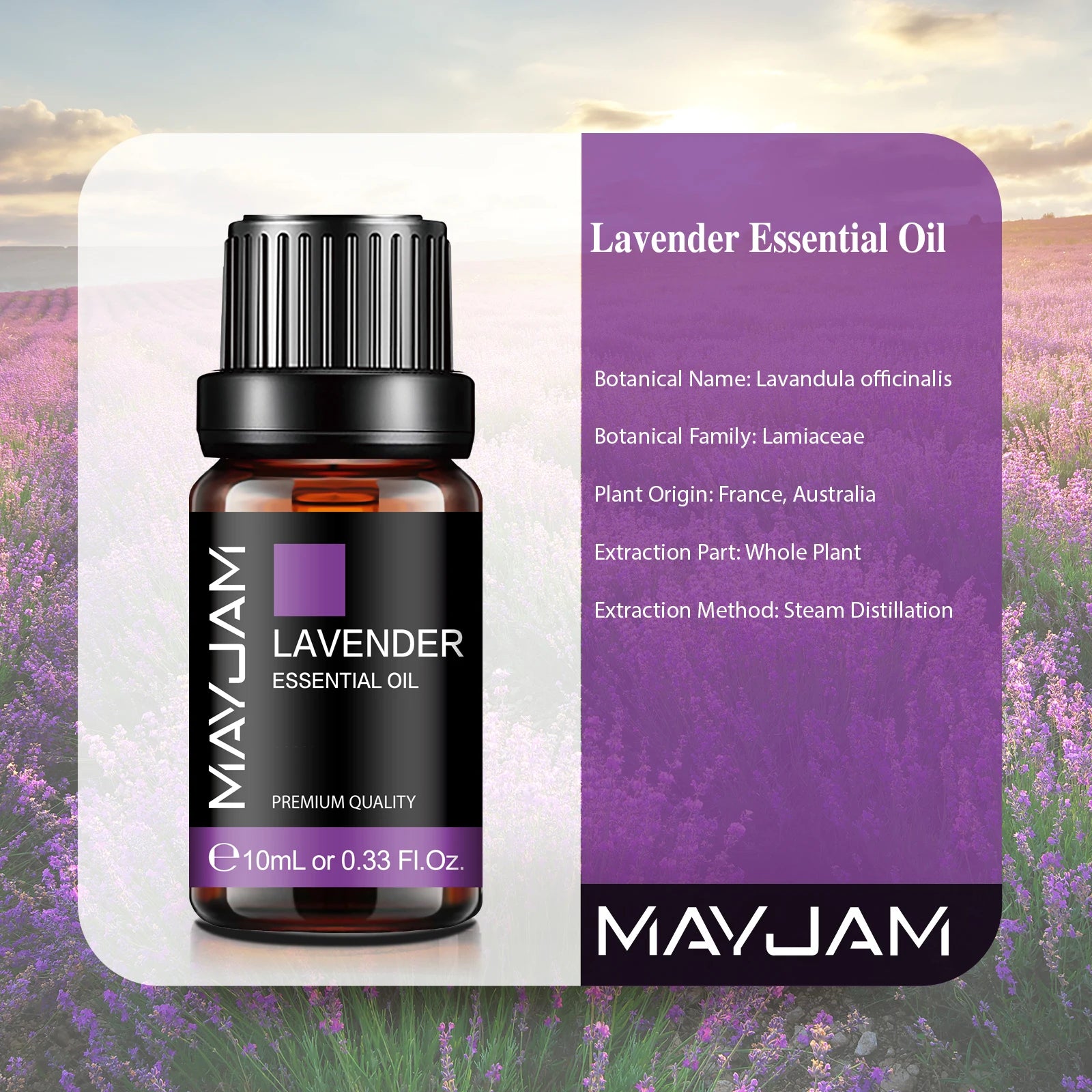 MAYJAM 10ML Essential Oil - Lavender, Jasmine & More