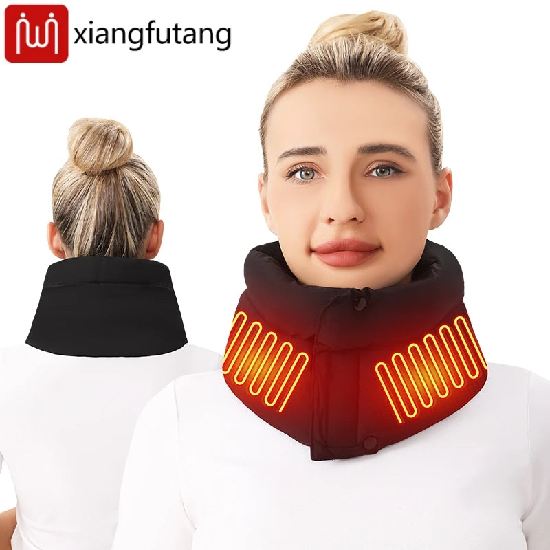 Electric Heating Neck Wrap Cold Weather 3 Temperature Adjustable Neck Warmer Heated Scarf Hot Compress Neck Protection