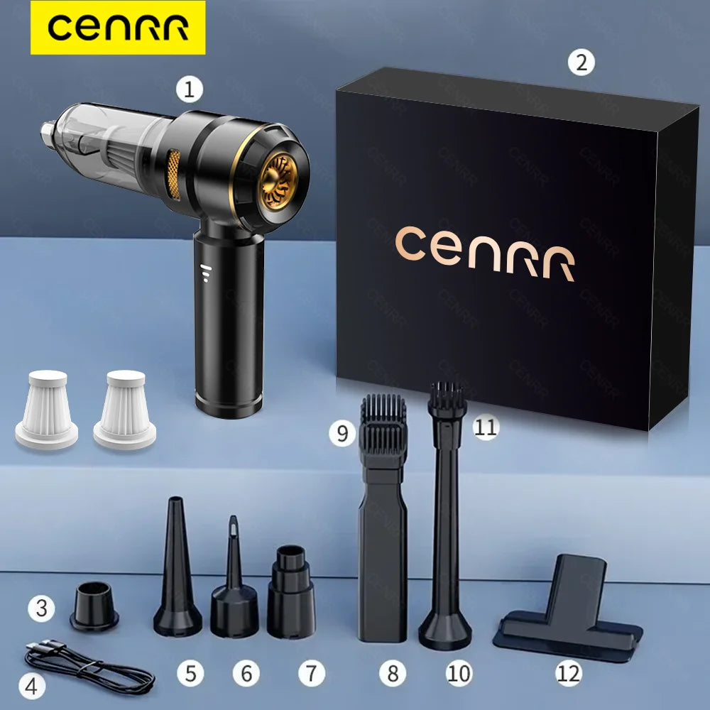 CENRR 998000PA Car Vacuum Cleaner Powerful Portable HandHeld Vacuum Cleaner For Car Wireless Cleaner Robot Car Accessories