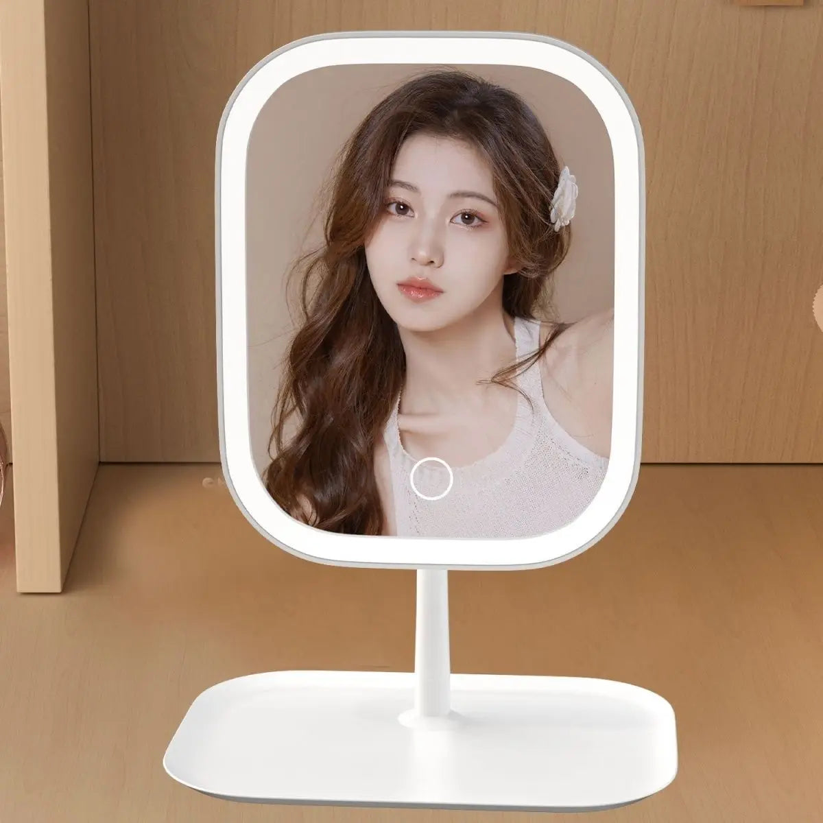 LED internet celebrity makeup mirror fill light mirror with light student dormitory desktop portable makeup mirror home makeup