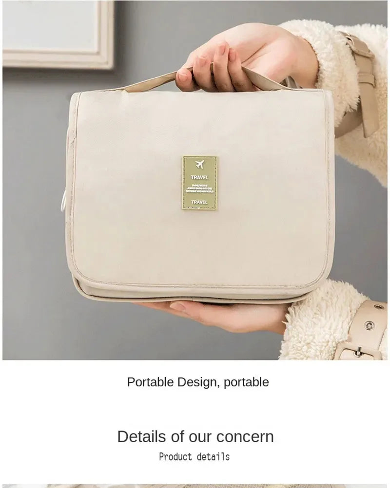 High Quality Travel Makeup Bag Waterproof Toiletries Organizer Women Neceser Bathroom Hook Wash Pouch Hook Makeup Storage Bag