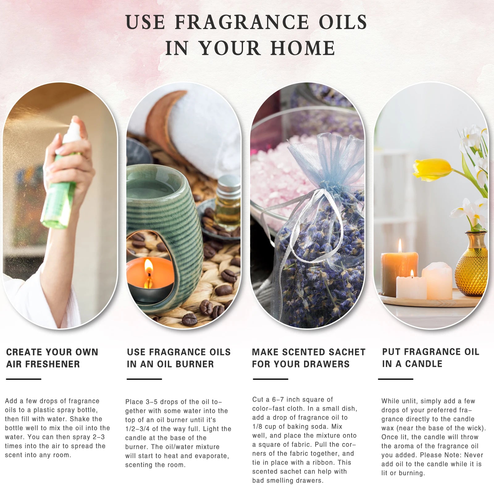 PHATOIL Natural Plant Essential Oil 10ml - Eucalyptus, Lavender & More
