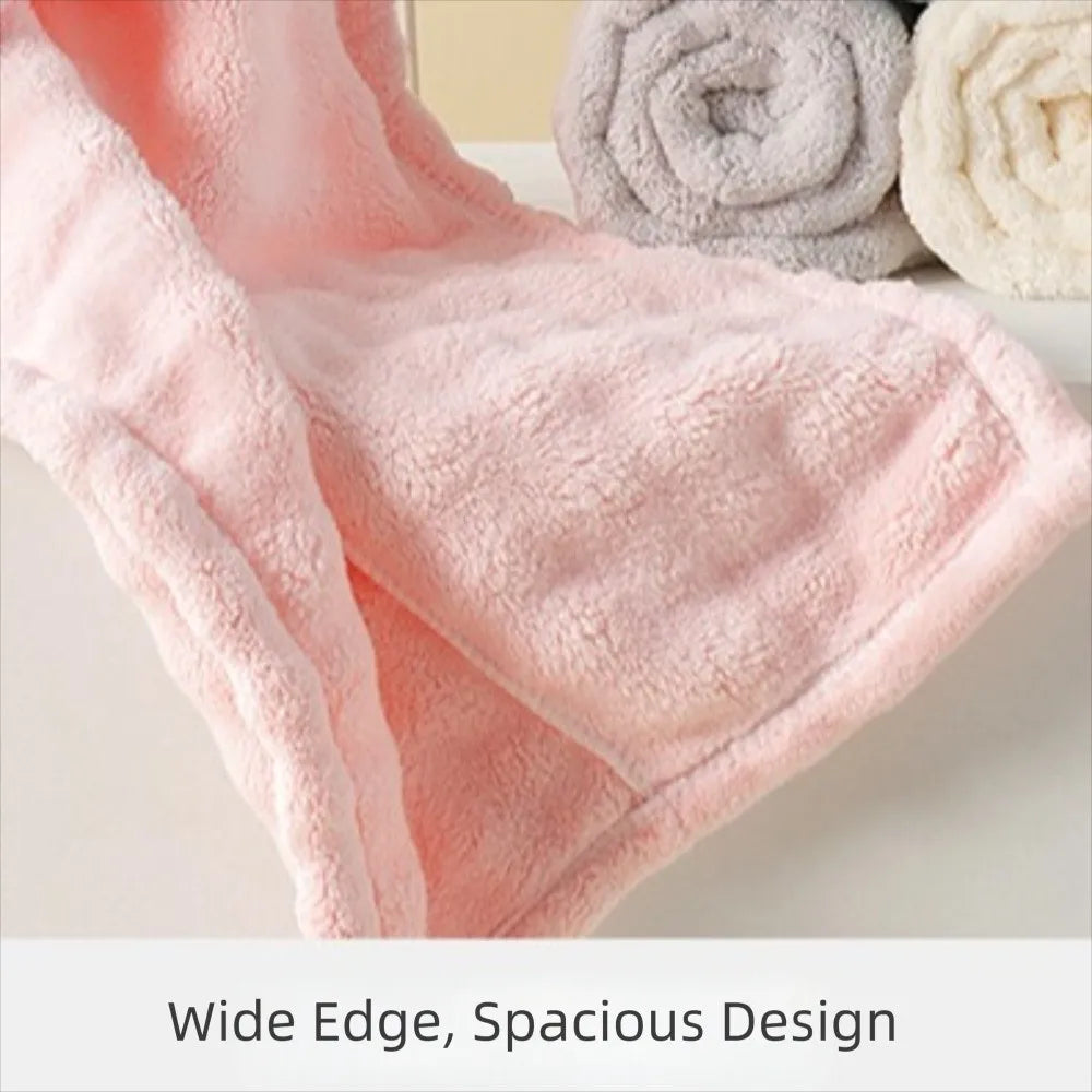 Microfiber Quickly Hair Dry Towel Extra Large Super Absorbent Bathroom Women Turban Soft Thickened Hair Dry Wrap Bonnets