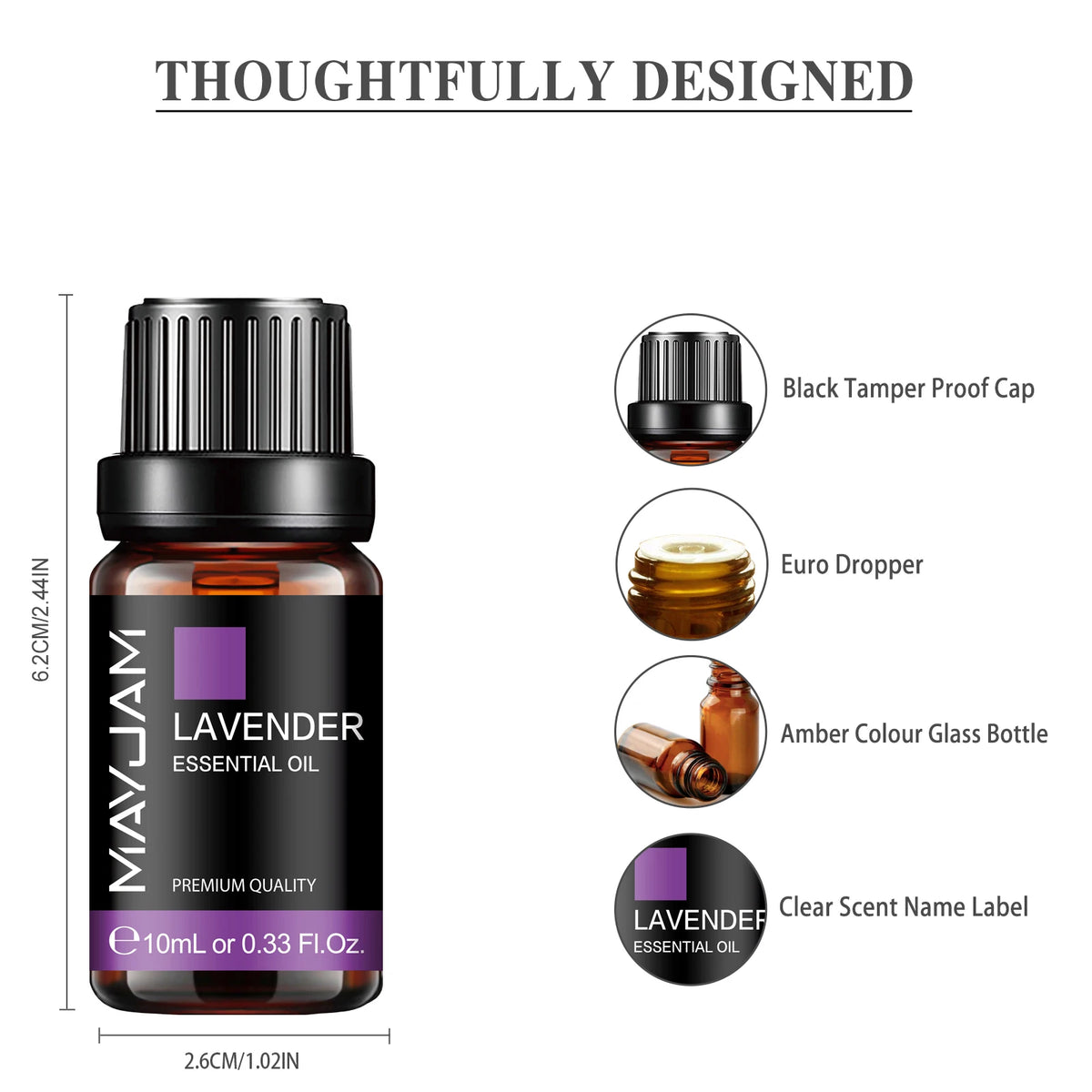 MAYJAM 10ML Essential Oil - Lavender, Jasmine & More