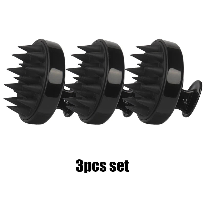 Scalp Massager for Hair Growth,Silicone Comb with Soft Bristles for Washing & Blood Circulation, Shampoo Brush Relaxation Tools