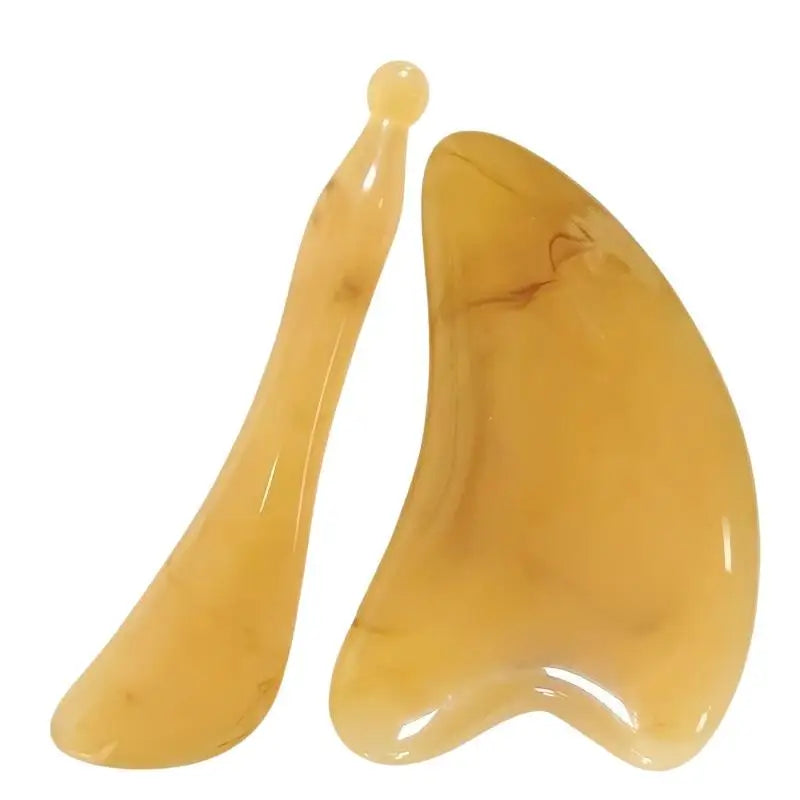 1Pc/2Pcs Gua Sha Massage Set Smooth Edges Lifting Effect For Facial Body Home Skincare Use