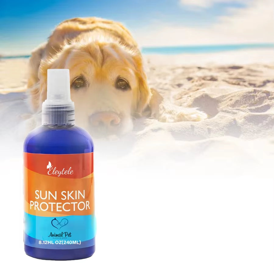 Natural Moisturizer Non-Greasy Sun Protection Spray Dog Cats Sunscreen for All Soothing Pet Horses Pet Sunscreen Spray