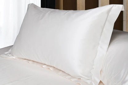 2pcs Silk Pillowcase Camel White Black Silk Satin Pillow Case Multiple Colors