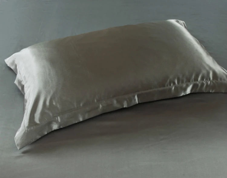 2pcs Silk Pillowcase Camel White Black Silk Satin Pillow Case Multiple Colors