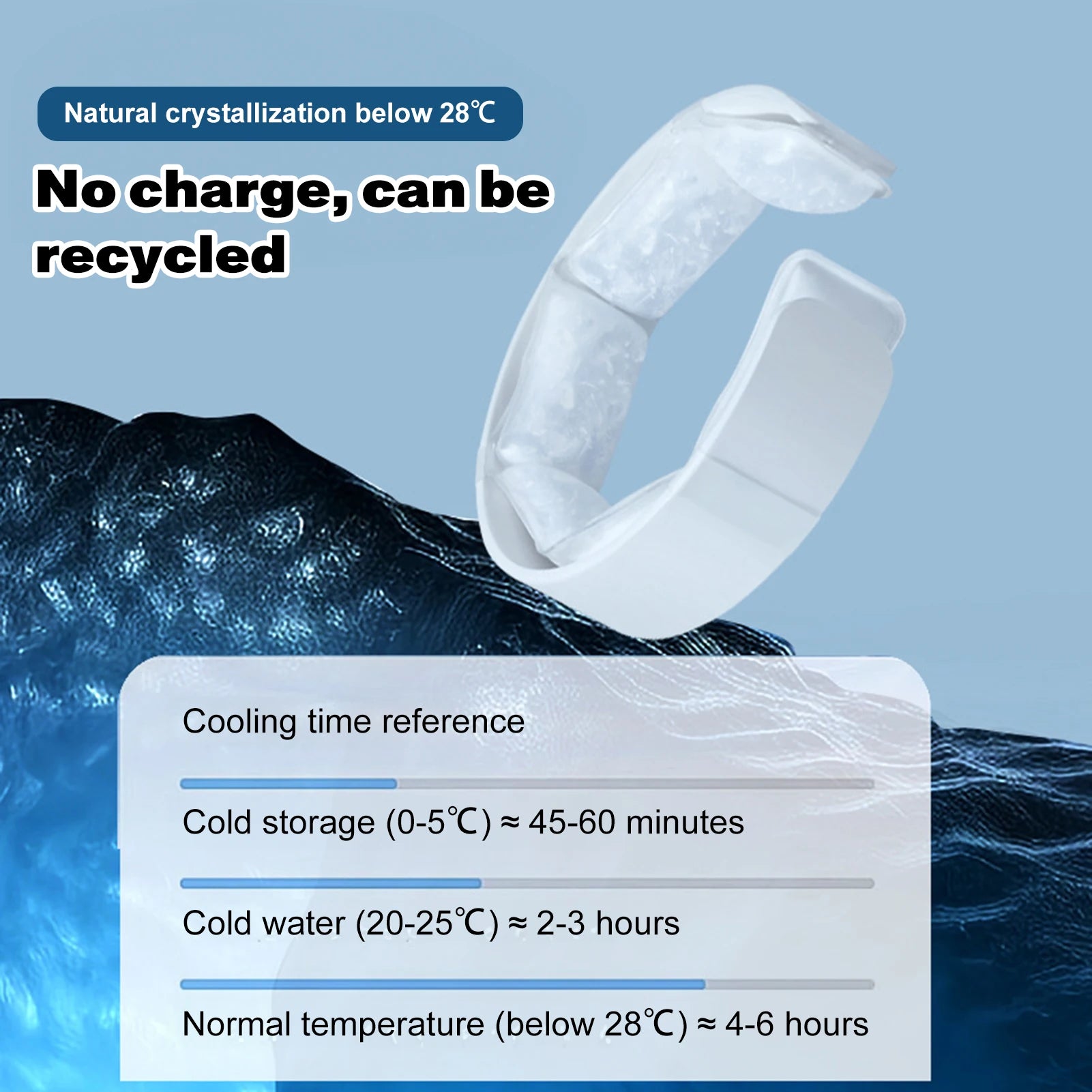 Outdoor Cooling Neck Wrap Ice Cold Neckband Long Lasting Refreshing Neck Collar for Summer Sports Hiking