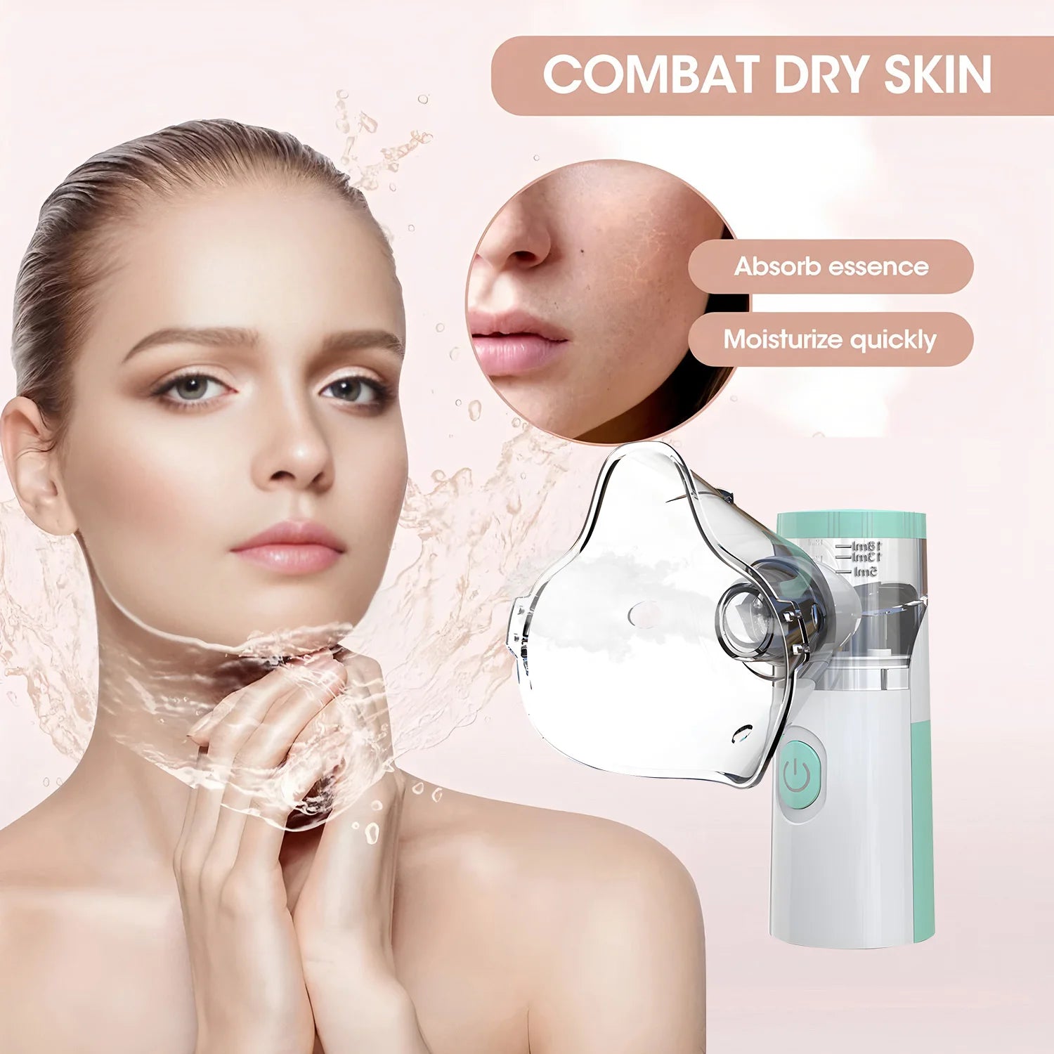 Facial Steamer Ionic Hot Mist Facial Heating Sprayer Pore Cleaner Skin Moisturizing SPA Humidifier Atomizer Home Skin Care Tool
