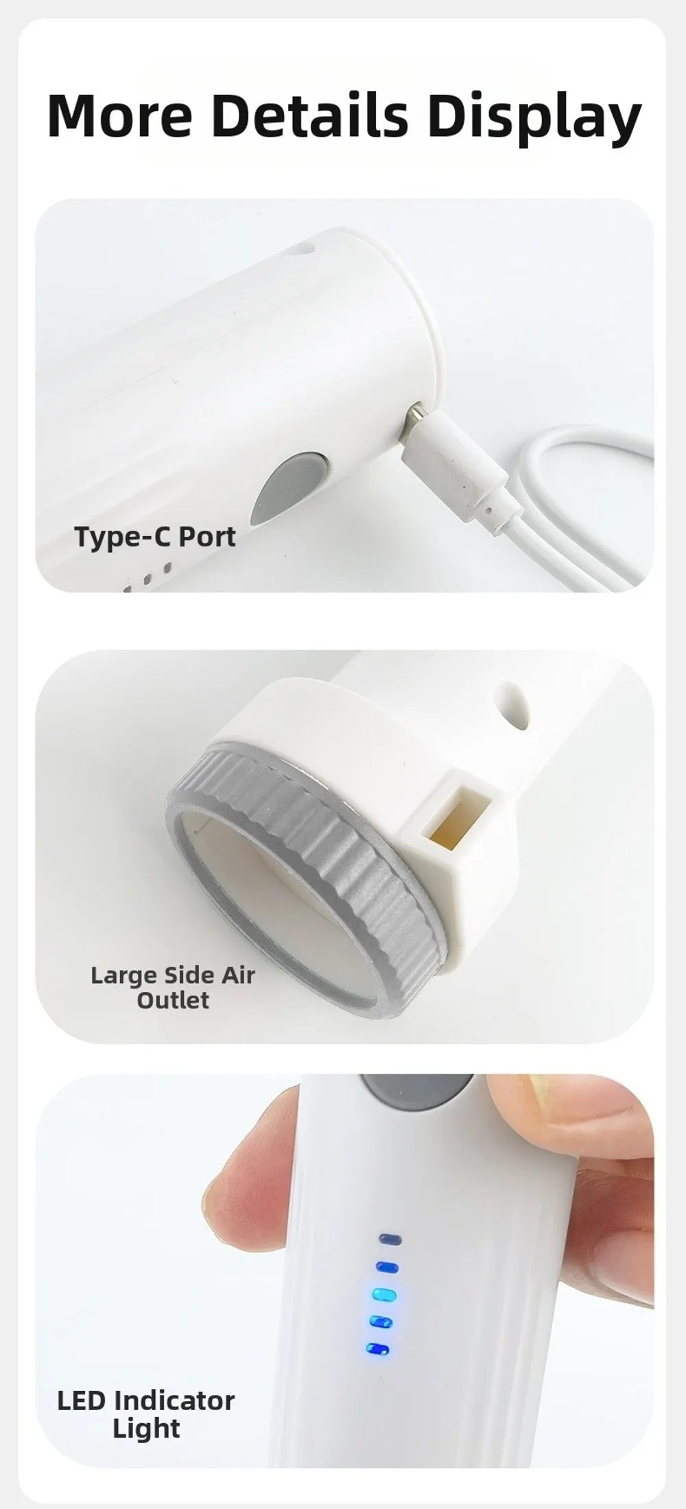 Rechargeable Electric Vacuum Pump Low Noise Portable Compressed Bag Air Pump Lightweight Mini Vacuum Bag Suction Pump Travel