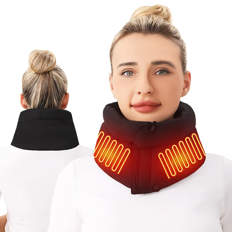 Electric Heating Neck Wrap Cold Weather 3 Temperature Adjustable Neck Warmer Heated Scarf Hot Compress Neck Protection