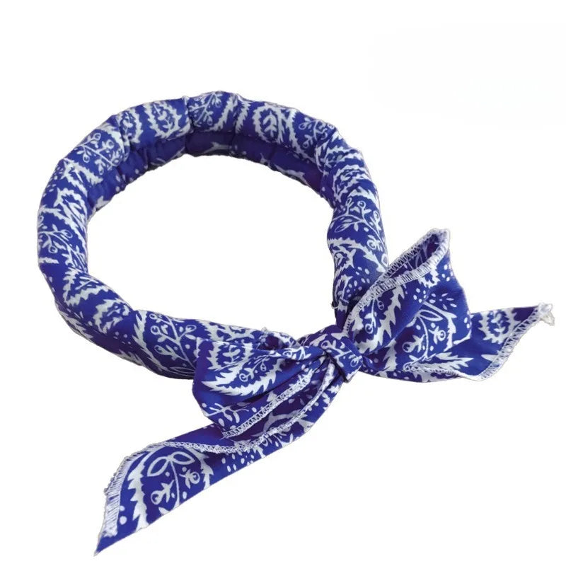 Neck Cooler Wraps Neck Wrap Headband Cooling Bandana Scarf Cold Towel Printed Soaked Tie Around Neck Summer Supplies