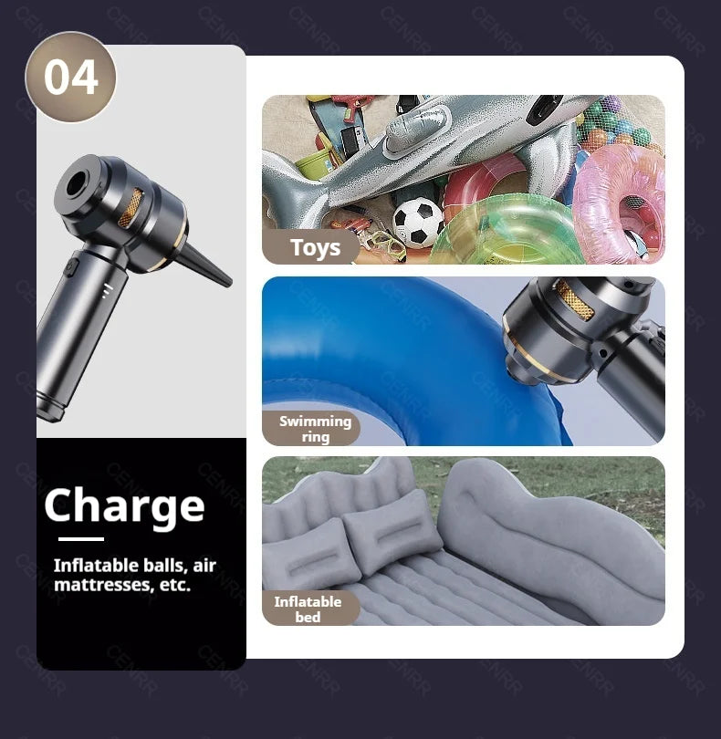 CENRR 998000PA Car Vacuum Cleaner Powerful Portable HandHeld Vacuum Cleaner For Car Wireless Cleaner Robot Car Accessories