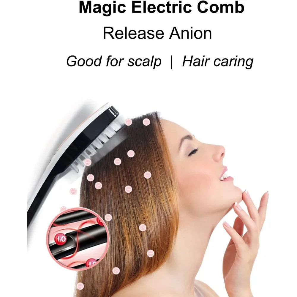 Scalp Massager Electric Brush Hair Massager Massage Comb with Soft Rubber