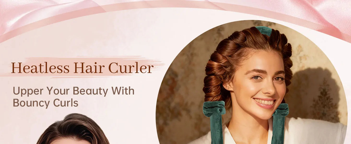 Velvet Heatless Hair Curler Set - No Heat Curlers for Heatless Curls Overnight Hair Curlers,Curls Heatless Curling Set