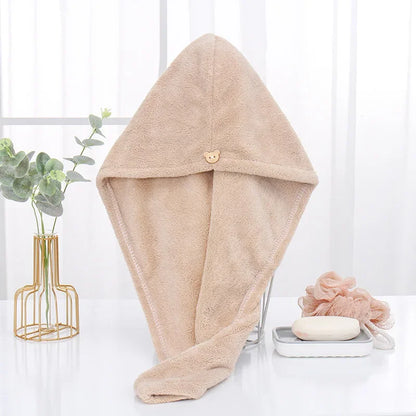 Microfiber Hair Towel Magic Fast Drying Dryer Towel Women Wrap Head Absorption Water Bath Hat
