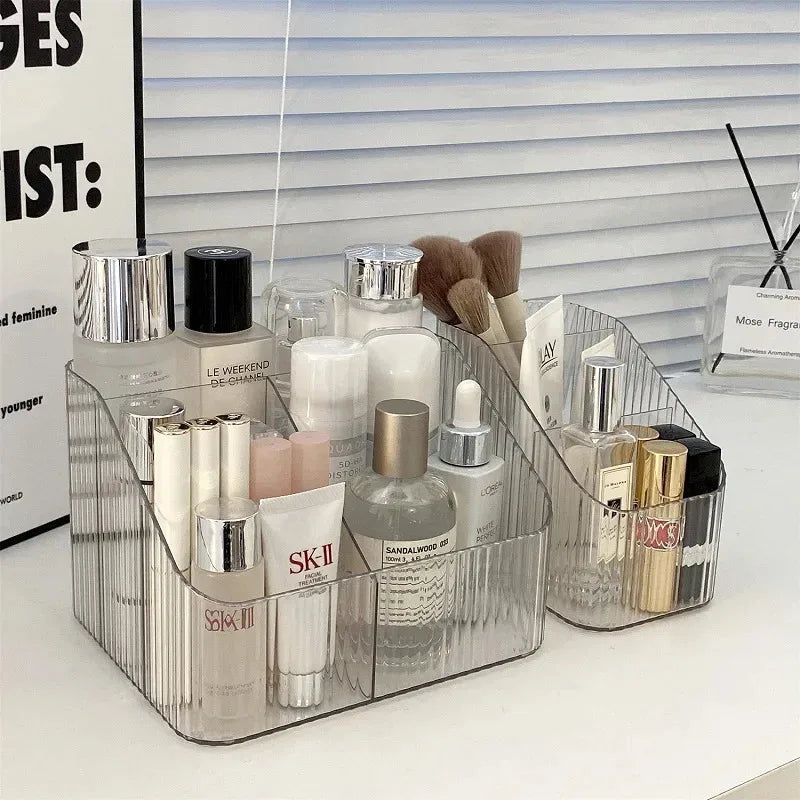 Cosmetic Storage Box For Vanity Makeup Organizer Clear Acrylic Skincare Organiser For Lipstick Cosmetic Organizer Perfume Holder