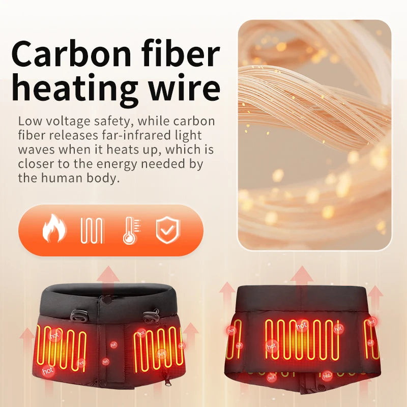 Electric Heating Neck Wrap Cold Weather 3 Temperature Adjustable Neck Warmer Heated Scarf Hot Compress Neck Protection