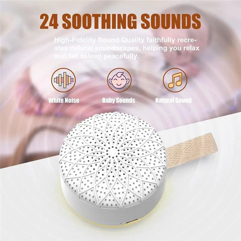 November White Noise Machine - Portable Sound Therapy Device