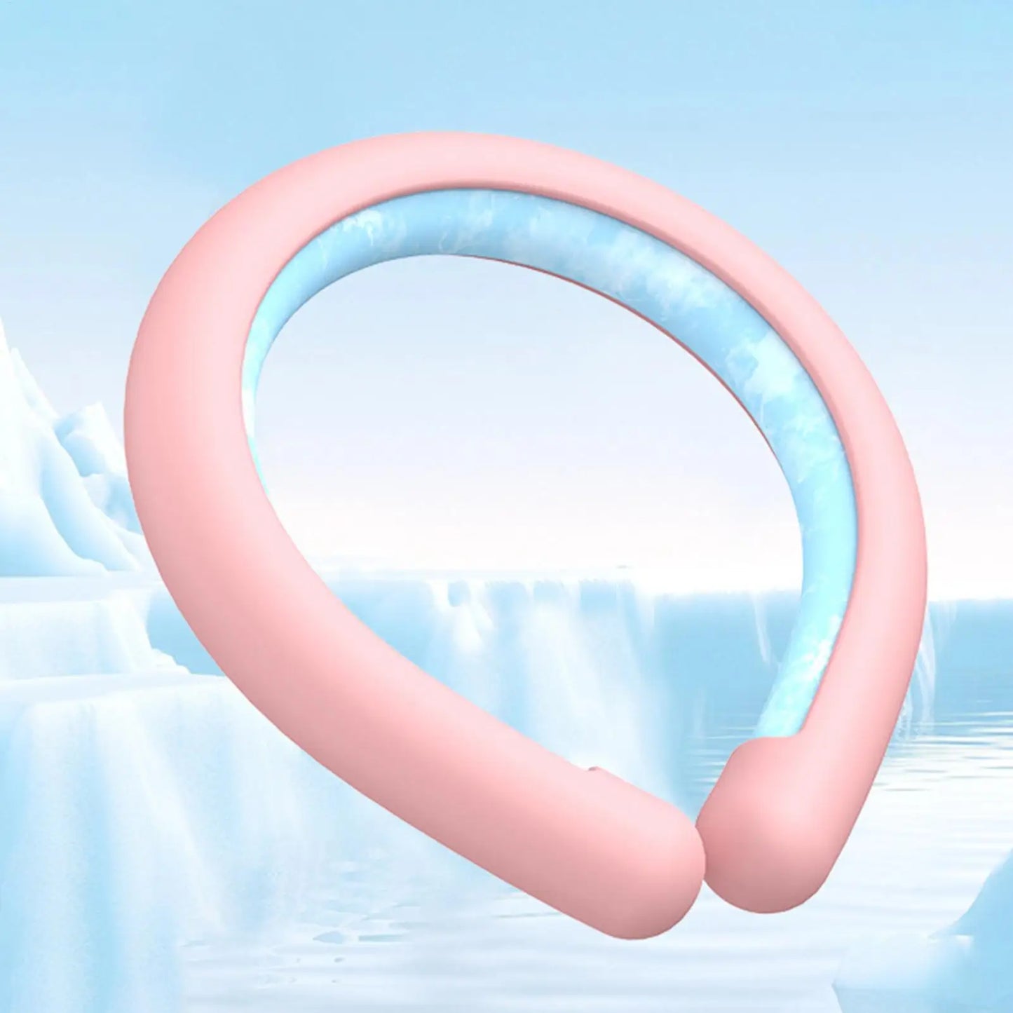 Wearable ice neck wrap summer heatstroke prevention Outdoor sports cooling tube Reusable Cold gel Neck cooler for hiking running