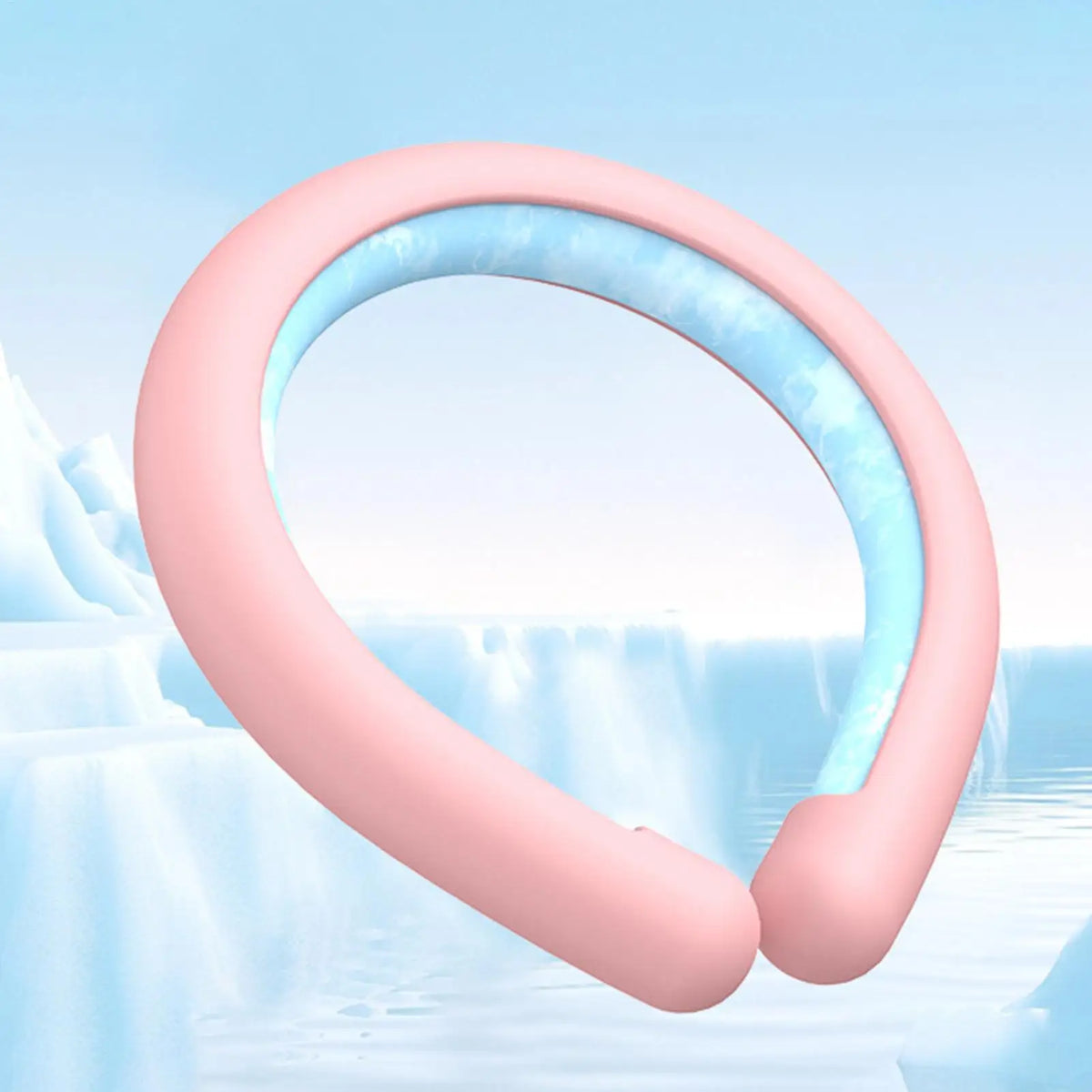 Wearable ice neck wrap summer heatstroke prevention Outdoor sports cooling tube Reusable Cold gel Neck cooler for hiking running