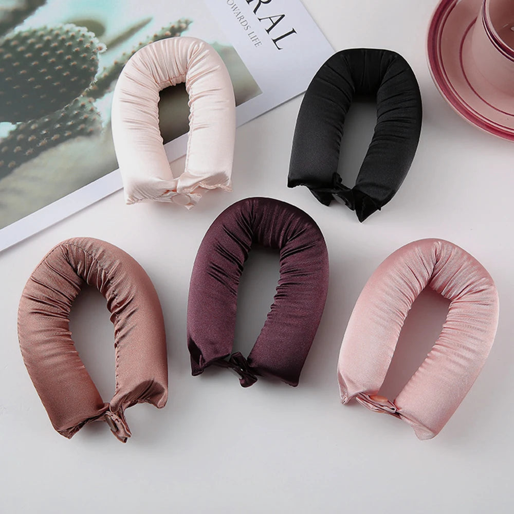 Heatless Curling Set - No Heat Overnight Curling Rod &amp; Bonnet | Spring/Summer Frizz-Free Waves, Sleep-Friendly DIY Styling 4pcs