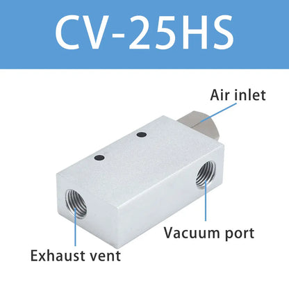 Pneumaitc Vacuum Generator CV-10HS 15HS 20HS 25HS 30HS vacuum generator suction cup High Negative Venturi Air Exhaust Ejector