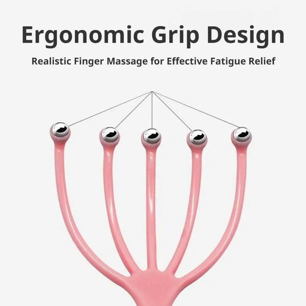 Scalp Massager Manual 5 Claw Head Massager Roller Scratcher Hair Scalp Massage Comb Relieve Fatigue Stress Relax Head Care