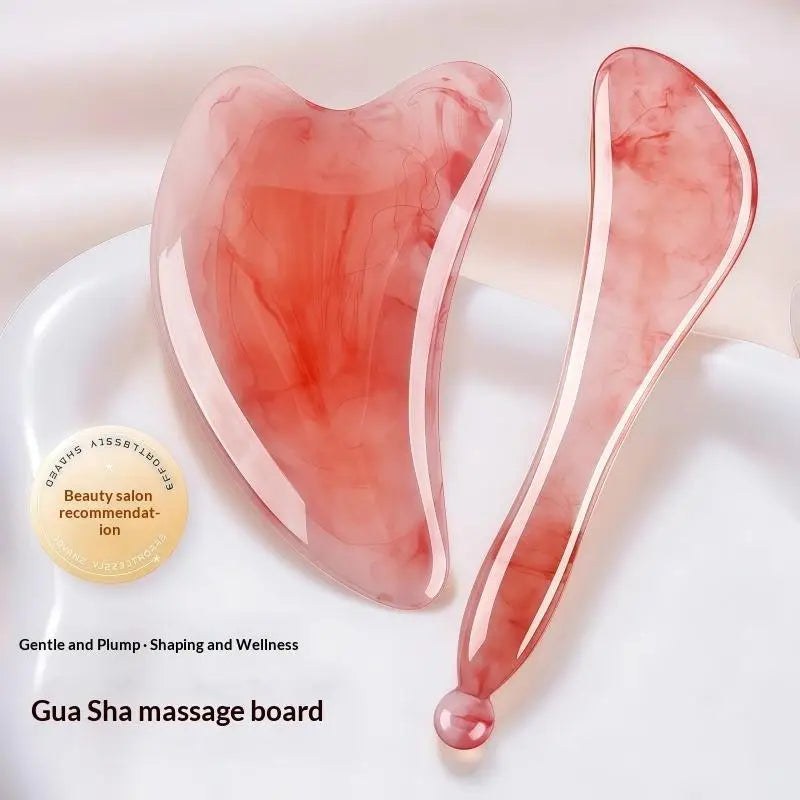 1Pc/2Pcs Gua Sha Massage Set Smooth Edges Lifting Effect For Facial Body Home Skincare Use