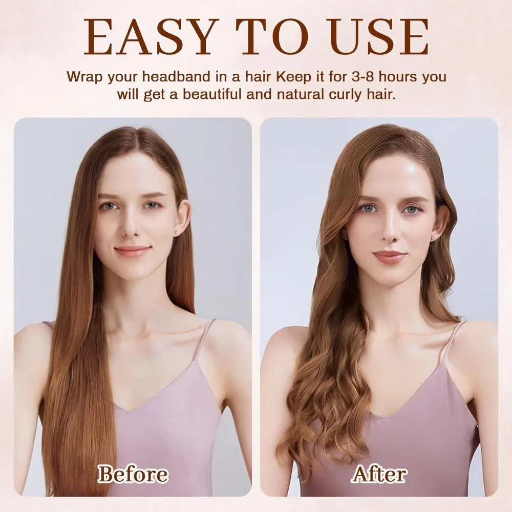 Velvet Heatless Hair Curler Set - No Heat Curlers for Heatless Curls Overnight Hair Curlers,Curls Heatless Curling Set