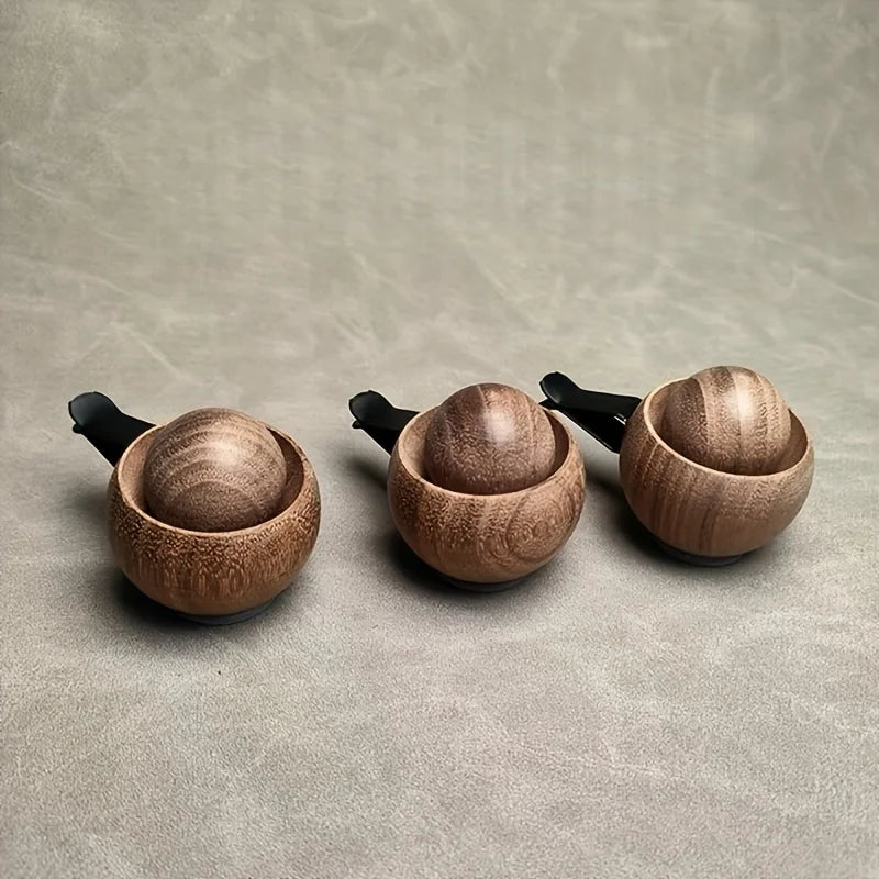 Car &amp; Home Essential Oil Diffuser - Made of Wood Mini Cute Natural Fragrance Diffuser Suitable for Bedroom Living Room Bathroom