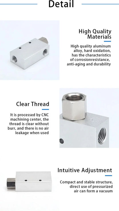 Pneumaitc Vacuum Generator CV-10HS 15HS 20HS 25HS 30HS vacuum generator suction cup High Negative Venturi Air Exhaust Ejector