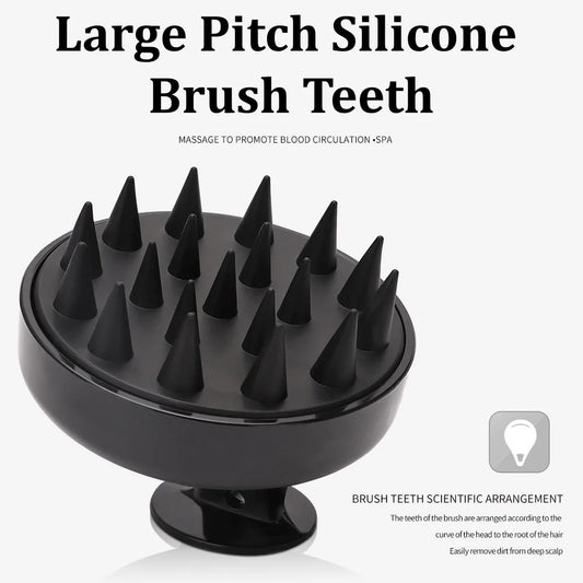 Scalp Massager for Hair Growth,Silicone Comb with Soft Bristles for Washing & Blood Circulation, Shampoo Brush Relaxation Tools