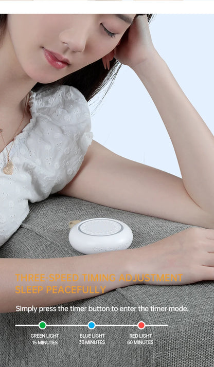 White Noise Machine 24 Soothing Sounds Sleep Sounds Machine with Night Light Type-C Charging Sleep Aid Device for Baby Adult