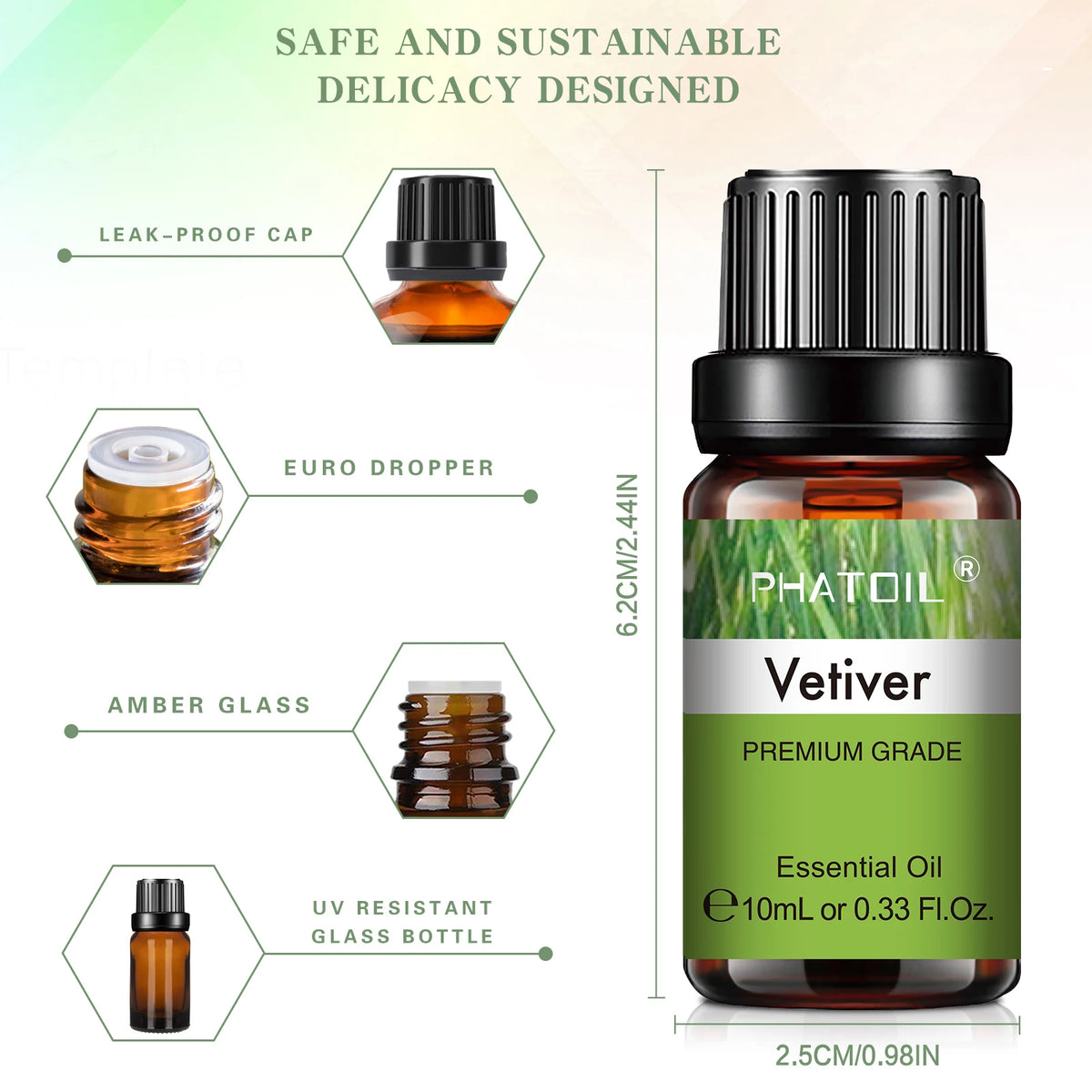 PHATOIL Natural Plant Essential Oil 10ml - Eucalyptus, Lavender &amp; More