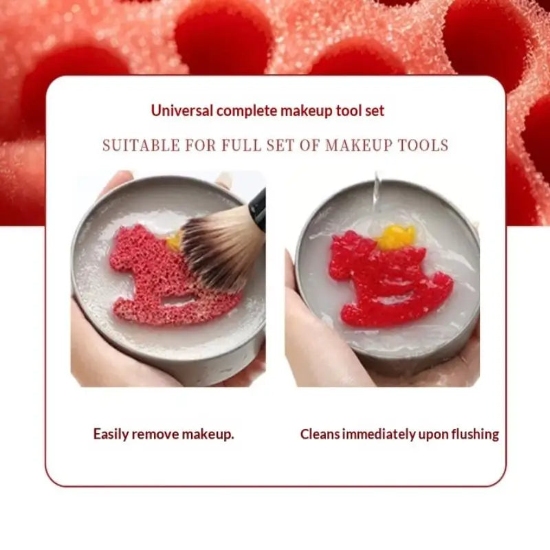 Natural Makeup Brush Cleaner Soap Multi Functional Washing Outdoor Portable Cosmetics Travel Beauty Cleaner Tools Reusable