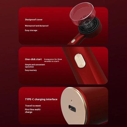 Scalp Massage Comb with Red Light, Electric Hair Scalp Massager with 3 Modes, Rechargeable 6ml Serum Applicator Tool