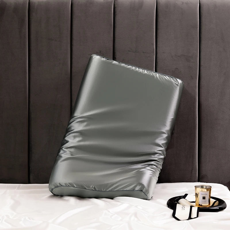 Satin Silk Pillowcase for Memory Foam and Latex Pillow Solid Cushion Cover Hair Skin Protect Decorative Case 30x50cm/40x60cm