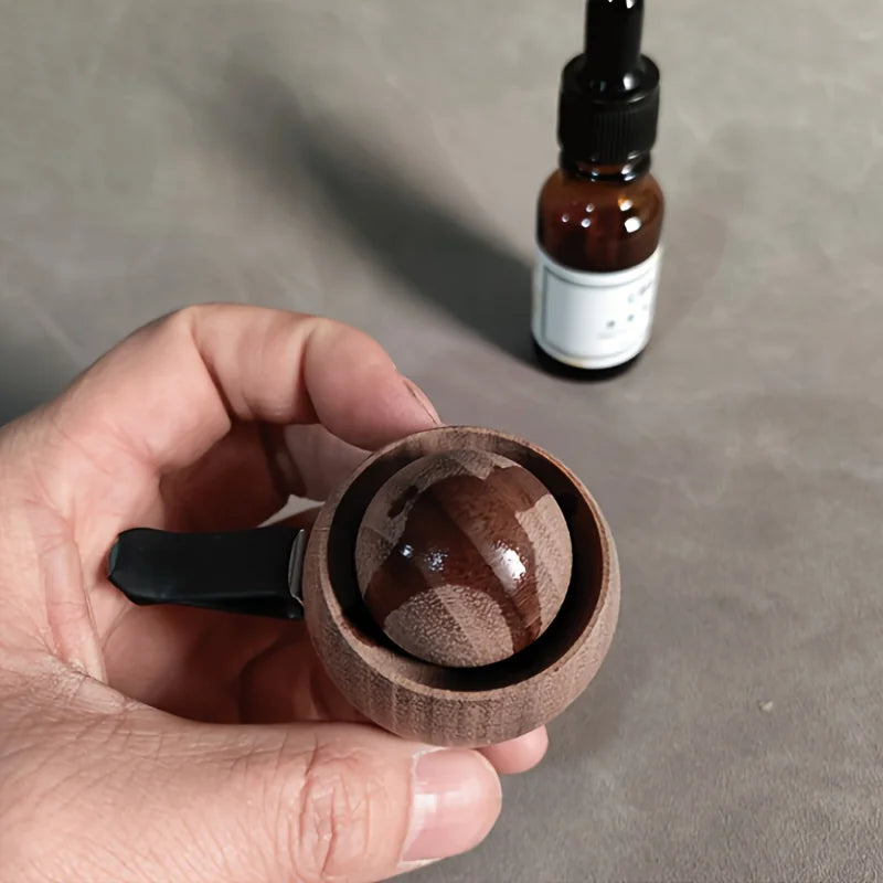 Car &amp; Home Essential Oil Diffuser - Made of Wood Mini Cute Natural Fragrance Diffuser Suitable for Bedroom Living Room Bathroom