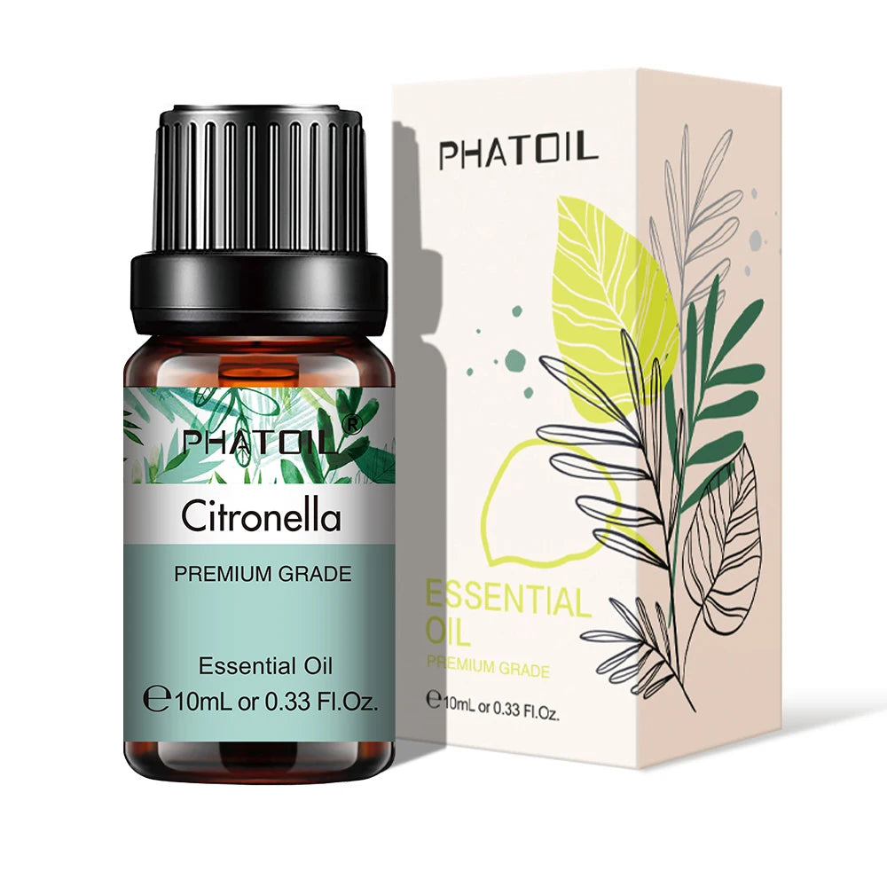 PHATOIL Natural Plant Essential Oil 10ml - Eucalyptus, Lavender &amp; More