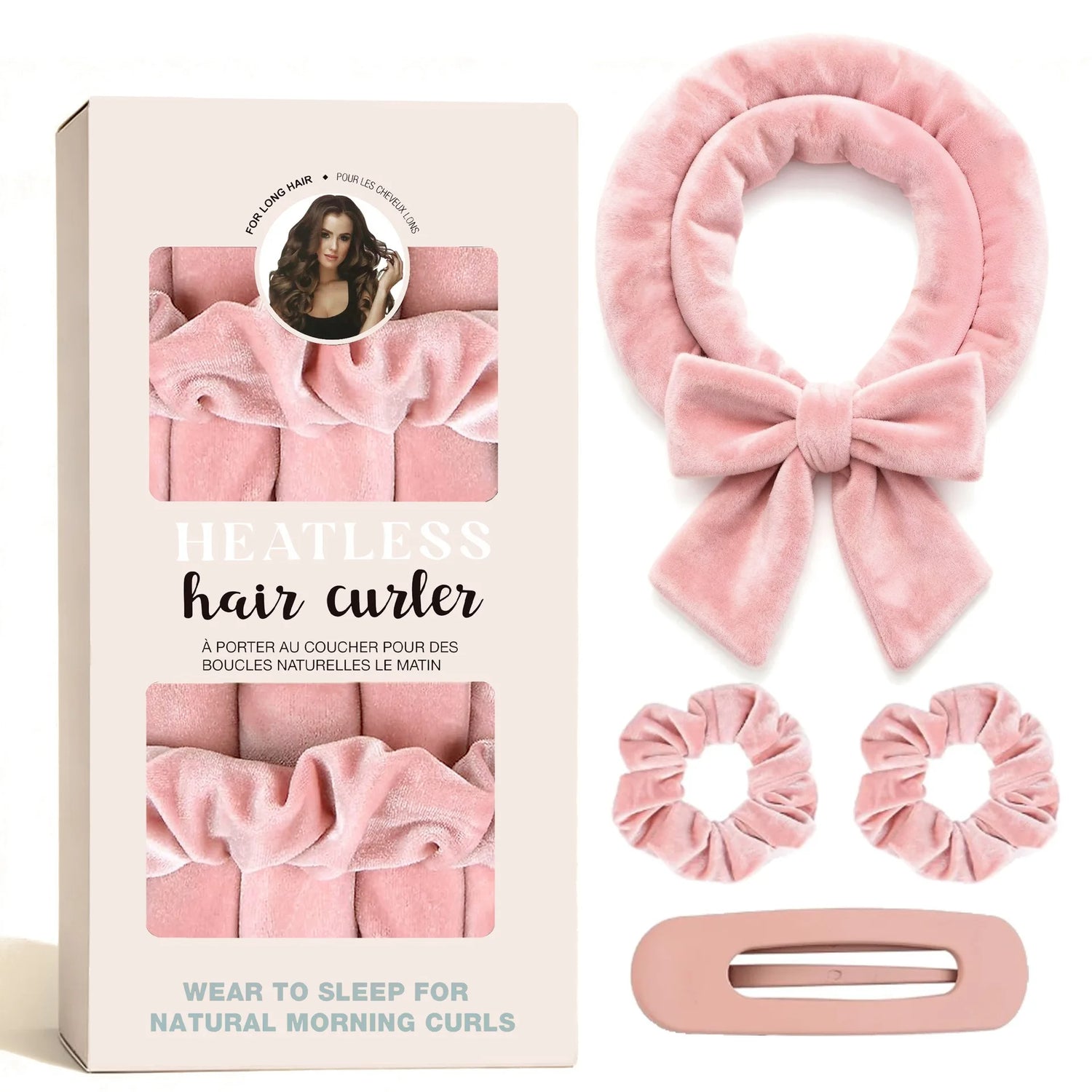 Velvet Heatless Hair Curler Set - No Heat Curlers for Heatless Curls Overnight Hair Curlers,Curls Heatless Curling Set