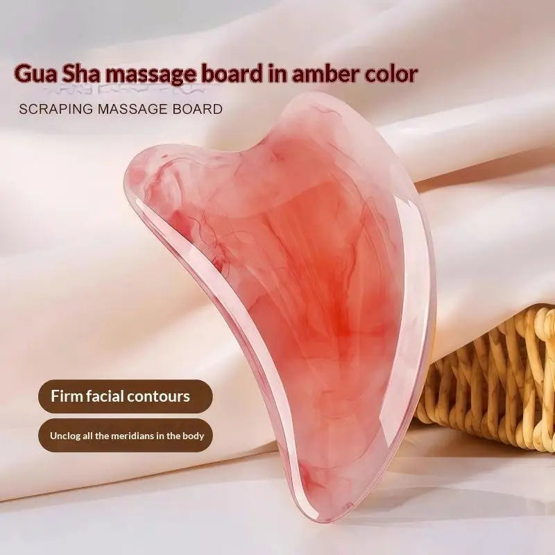 1Pc/2Pcs Gua Sha Massage Set Smooth Edges Lifting Effect For Facial Body Home Skincare Use