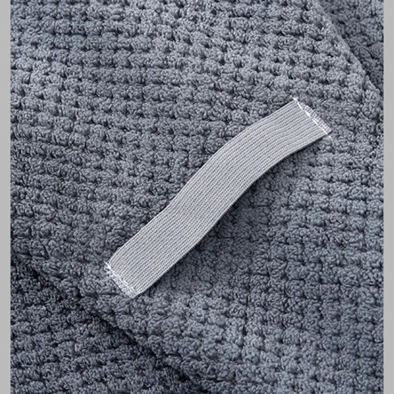 Microfiber Hair Towel Extra Large Wrap Quick Dry Hair Towel Wrap with Elastic Band Ultra Absorbent Soft Towel for Hair Turban